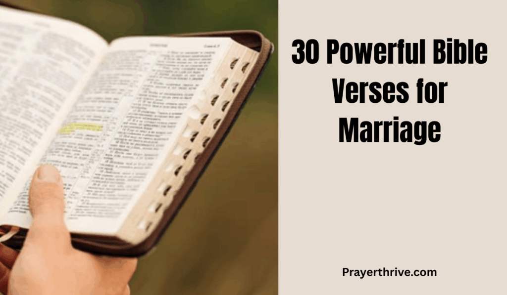 30 Powerful Bible Verses for Marriage