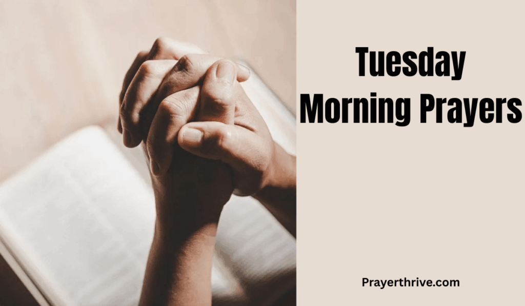 A peaceful sunrise with hands lifted in worship, symbolizing the hope and renewal found in Tuesday Morning Prayers.