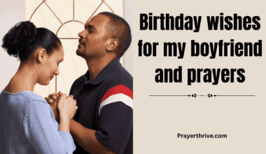 A warm, heartfelt scene of a couple praying together on his birthday, reflecting love and faith, perfect for birthday wishes for my boyfriend and prayers.