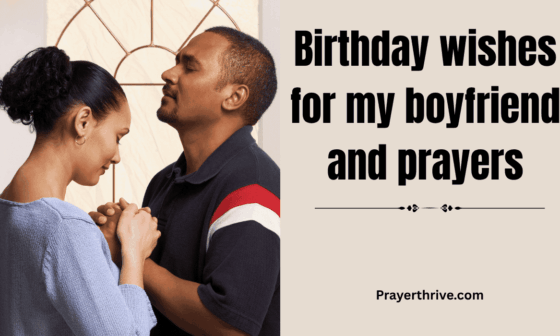 A warm, heartfelt scene of a couple praying together on his birthday, reflecting love and faith, perfect for birthday wishes for my boyfriend and prayers.