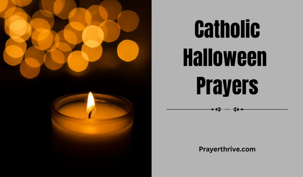 A family and friends gathered around a decorated Christmas table, heads bowed in heartfelt prayer, reflecting the warmth of opening prayers for Christmas party.