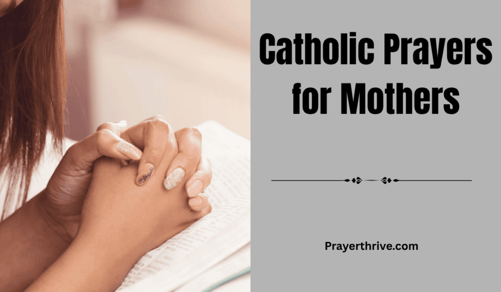 A serene Catholic mother praying by candlelight, symbolizing love, faith, and devotion — perfect for an article on Catholic Prayers for Mothers.