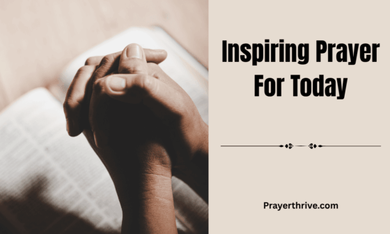 A peaceful morning scene with open Bible, sunlight, and folded hands in prayer — reflecting an inspiring prayer for today.
