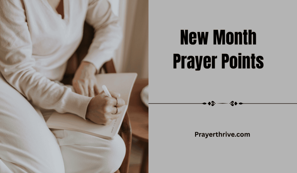 A serene morning sunrise with a Bible and a journal, symbolizing fresh beginnings and New Month Prayer Points.