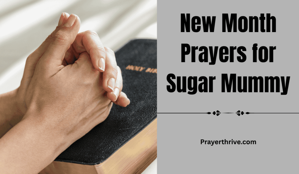 A joyful woman lifting her hands in prayer and gratitude at sunrise, representing the power of New Month Prayers for Sugar Mummy.