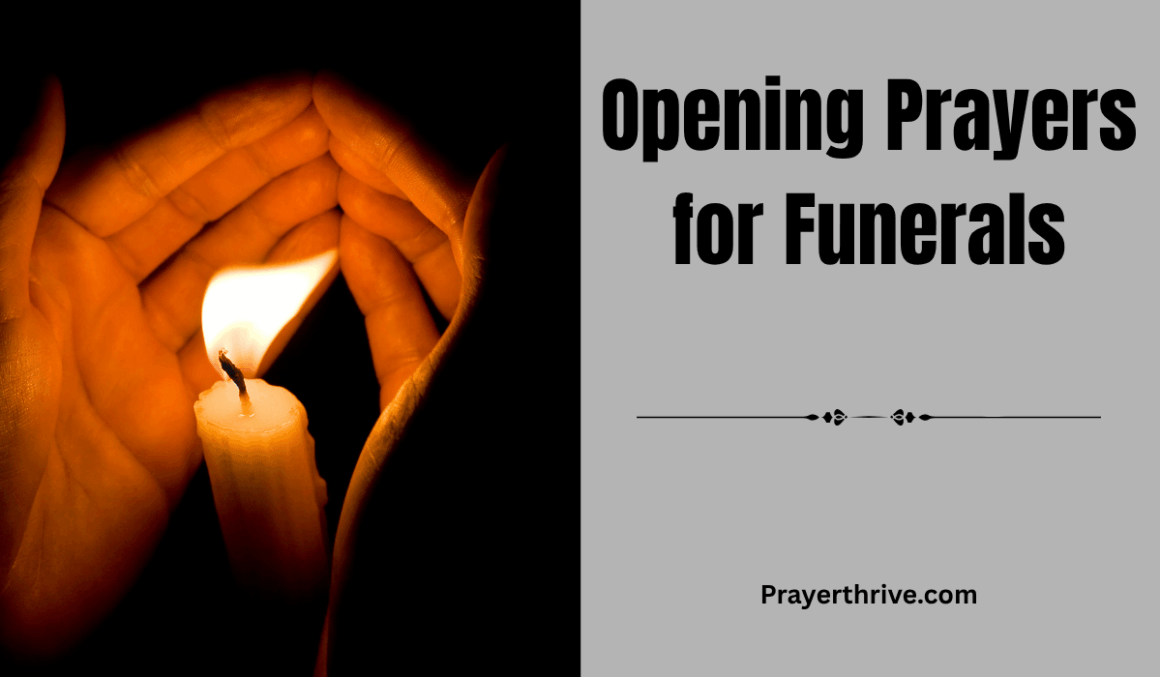 A soft candlelight glows beside a framed photo and white lilies at a funeral service, symbolizing peace, comfort, and the power of Opening Prayers for Funerals.