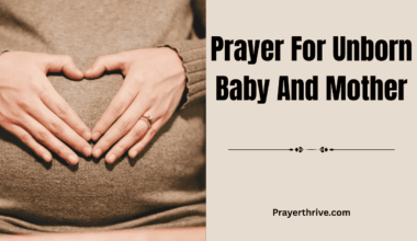 A mother gently resting her hands on her pregnant belly, praying for peace and protection — symbolizing the beauty of prayer for unborn baby and mother.