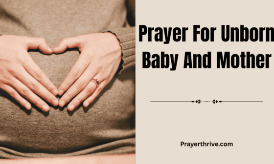 A mother gently resting her hands on her pregnant belly, praying for peace and protection — symbolizing the beauty of prayer for unborn baby and mother.