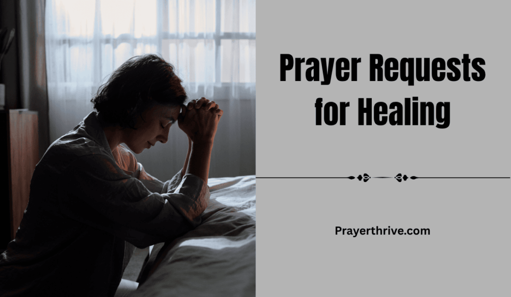 A woman kneels in quiet prayer at sunrise, hands clasped in hope, surrounded by warm golden light—symbolizing faith and prayer requests for healing.