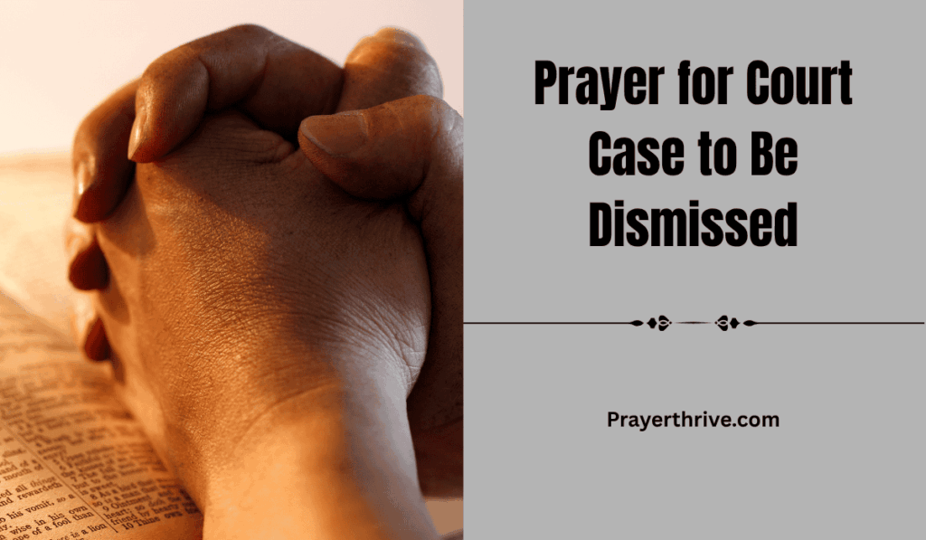 A person kneeling in prayer outside a courthouse, trusting God for mercy, victory, and peace through a prayer for court case to be dismissed.