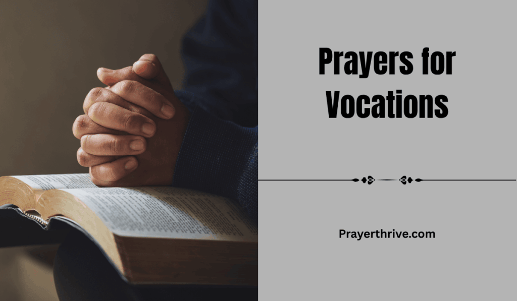 A serene image of hands folded in prayer, symbolizing hope and devotion, representing prayers for vocations.