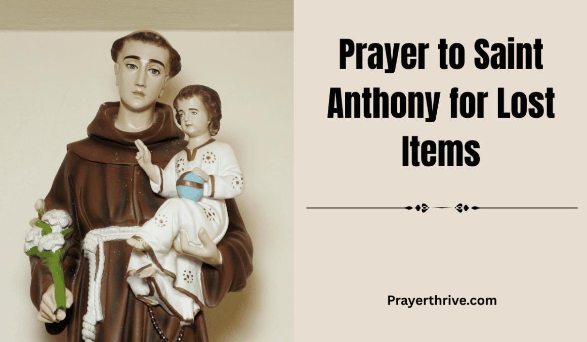 A peaceful depiction of Saint Anthony holding the Christ child, symbolizing guidance and help in finding lost items through prayer to Saint Anthony for lost items.