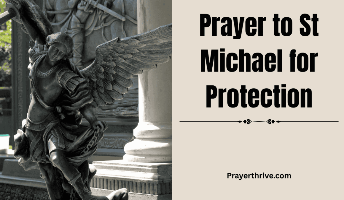 A serene depiction of St Michael the Archangel guarding a faithful believer, illustrating the power of the Prayer to St Michael for protection.
