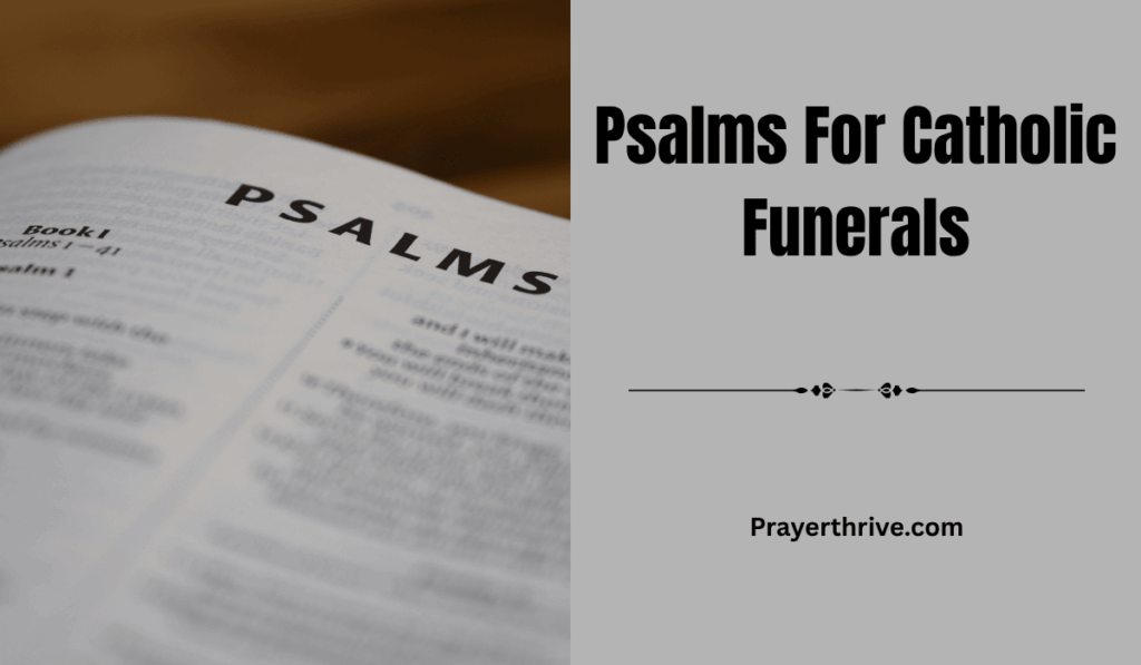An open Bible displaying the first chapter of Psalms, symbolizing comfort and faith, perfect for reflecting on comforting psalms for Catholic funerals.