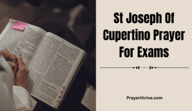 A serene study space with an open Bible and a candle, symbolizing faith and focus while invoking the St Joseph of Cupertino prayer for exams.