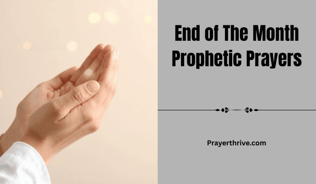 A serene dawn with hands raised in prayer, reflecting the spirit of End of The Month Prophetic Prayers, invoking hope and divine guidance.