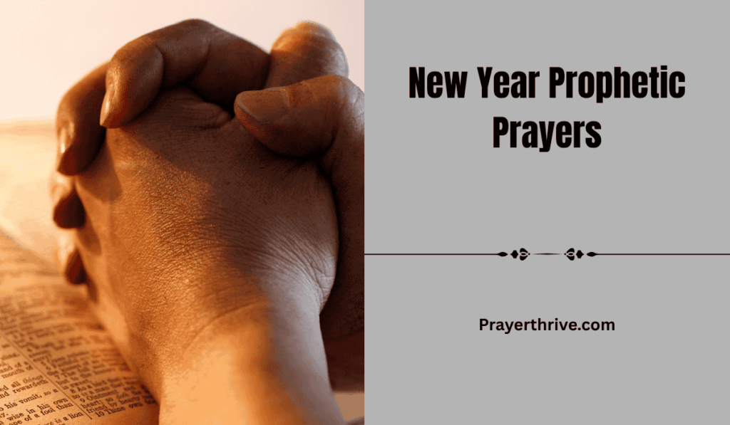 Heartfelt New Year Prophetic Prayers inviting God’s favor, success, and breakthroughs into the coming year.