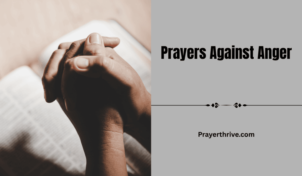 A serene moment of prayer reflecting on forgiveness and healing, focusing on Prayers Against Anger.