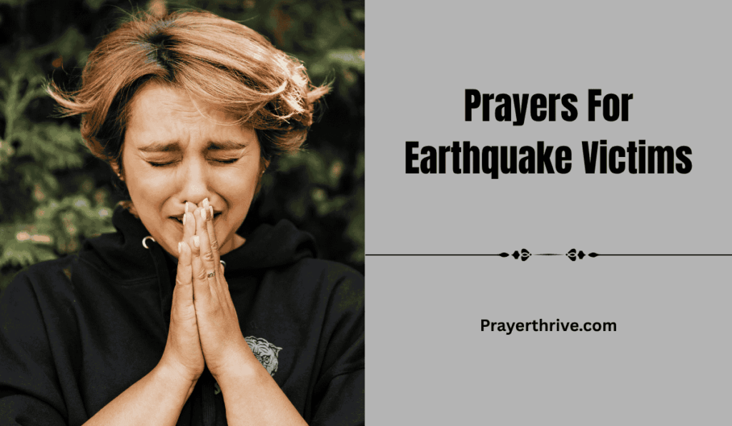 A calm moment of prayer for those affected by earthquakes, focusing on faith and comfort, through heartfelt Prayers For Earthquake Victims.
