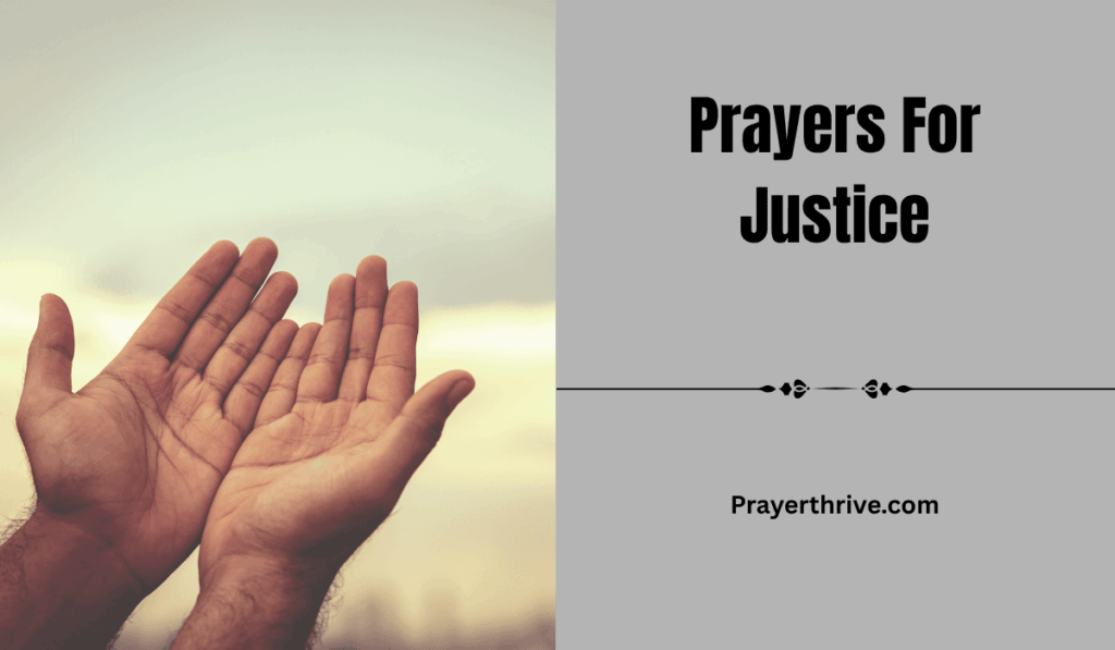 A serene image of hands lifted in prayer, symbolizing faith and hope, reflecting the theme of Prayers For Justice.
