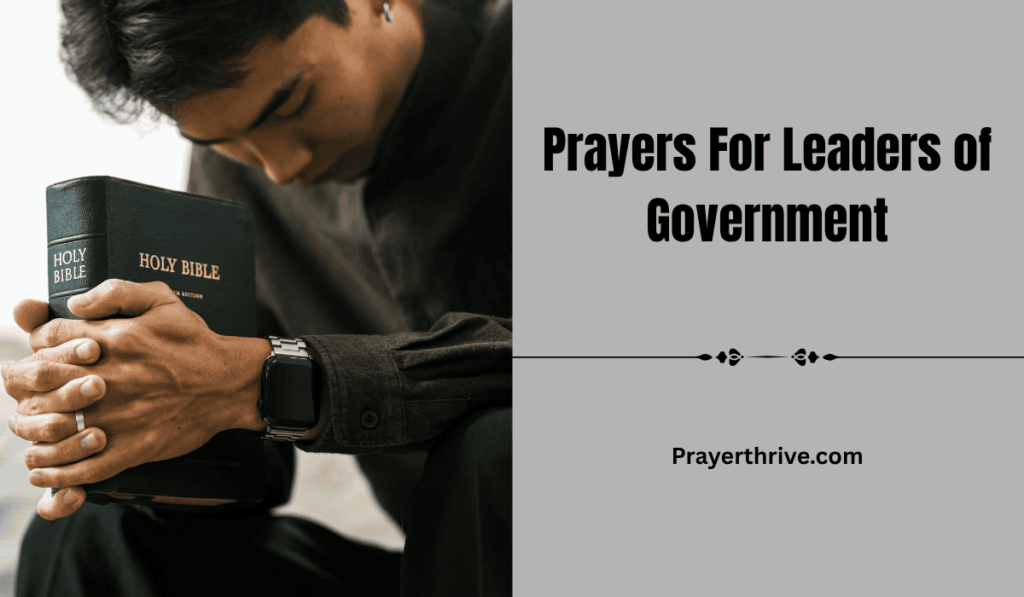 A calm scene of a believer praying for wisdom and strength for government leaders, reflecting Prayers For Leaders of Government.
