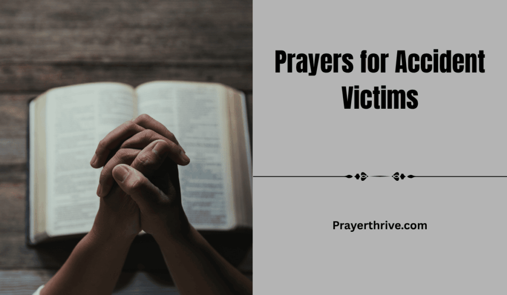 A serene image of hands folded in prayer, offering comfort for accident victims.