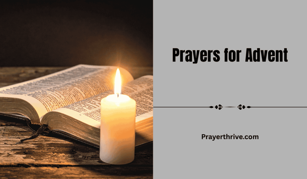 A serene moment of prayer for Advent, focusing on quiet reflection and hope.