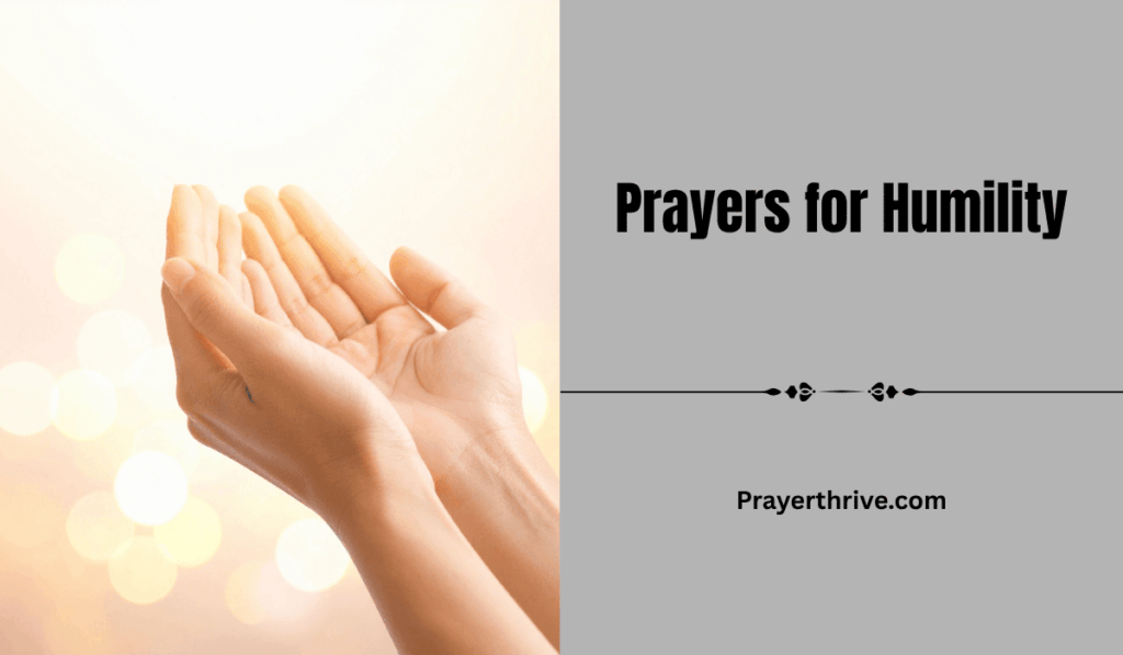 A peaceful moment of prayer, reflecting on prayers for humility and God’s guidance.