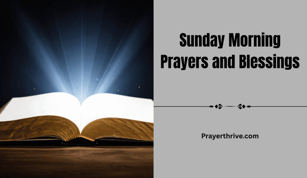 A peaceful sunrise moment of worship, filled with calm Sunday Morning Prayers and Blessings.